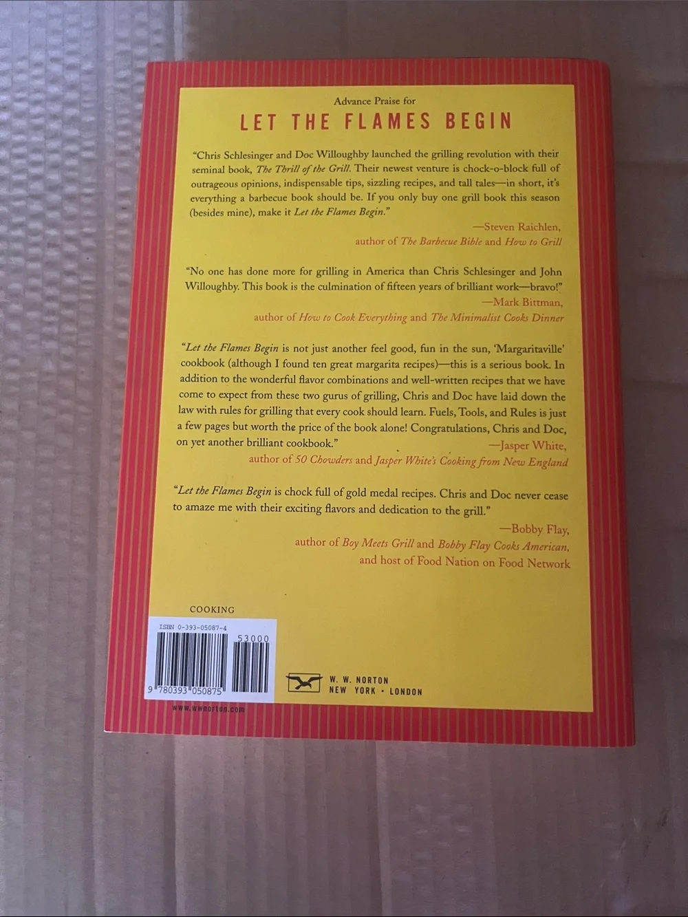Cook Book - Let The Flames Begin - Chris Schlesinger - John Willoughby